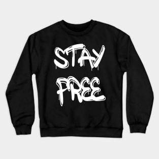 Freedom Cyber Punk Graffiti Crewneck Sweatshirt